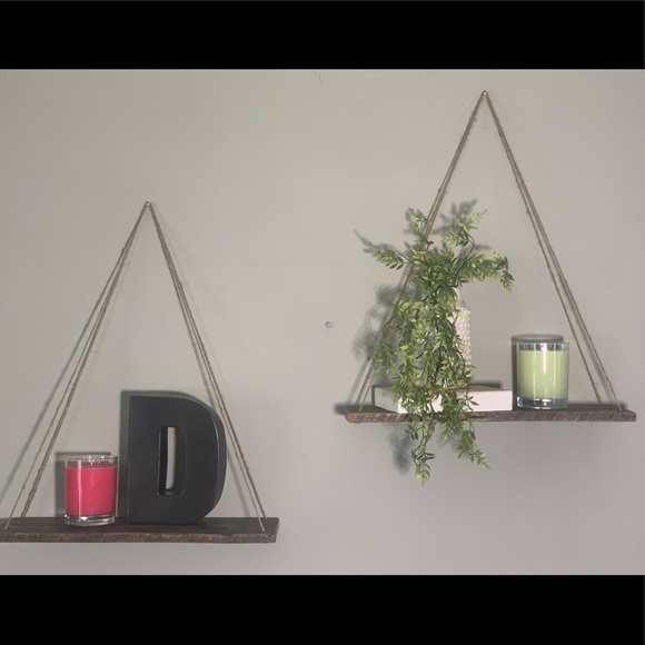 Boho Wall Hanging Shelves - Set of two - Picture 6 of 6
